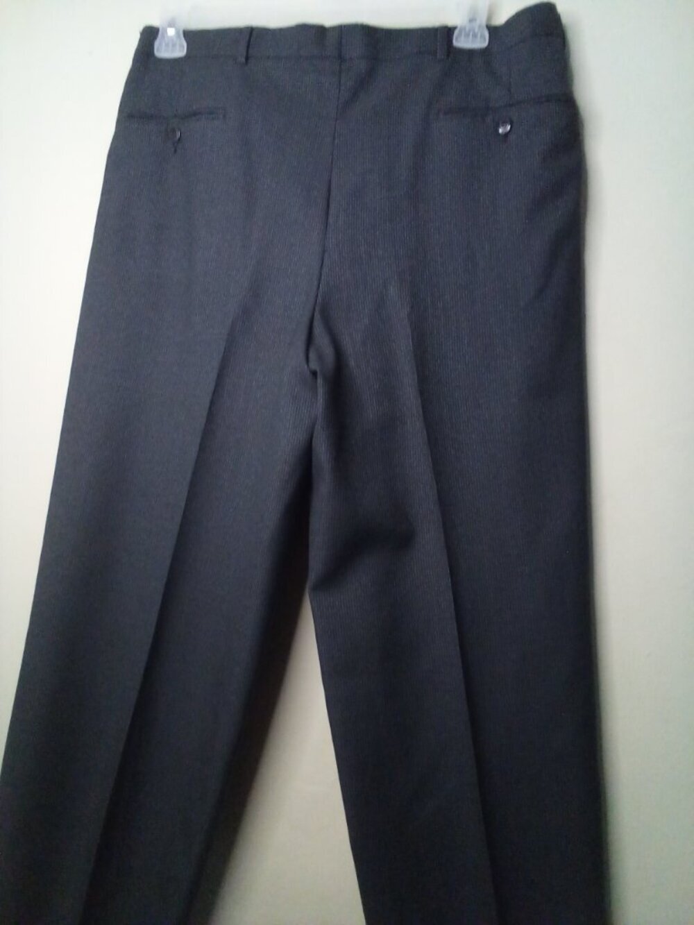 Hart Schaffner Marx Pants Men 34 x 31 Pleats Trousers Check Gray - Picture 16 of 16